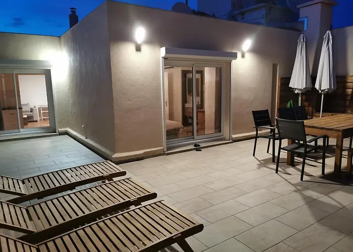 Appartement toit terrasse 6-8 couchages